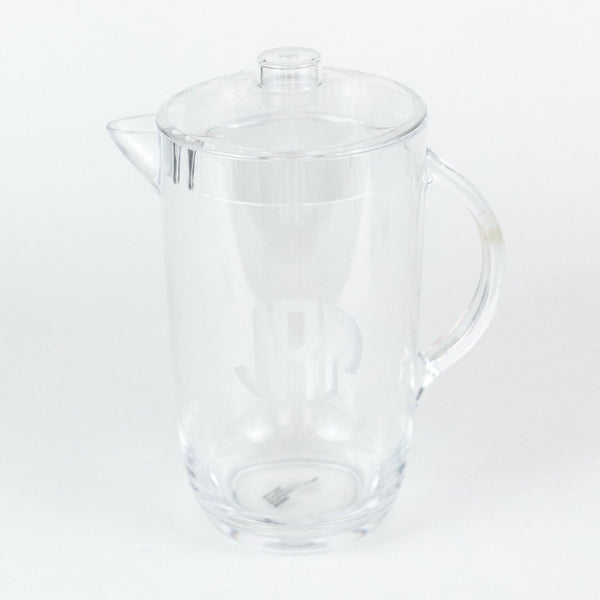 Acrylic Pitcher with Lid Modern Striped Effect Pimms Jug for Party &  Weddings