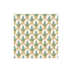 Caspari Gold Deco Christmas Tree Cocktail Napkins