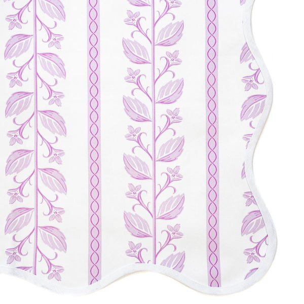 Fenwick & Field Lilac Botanical Stripe Game Table Topper