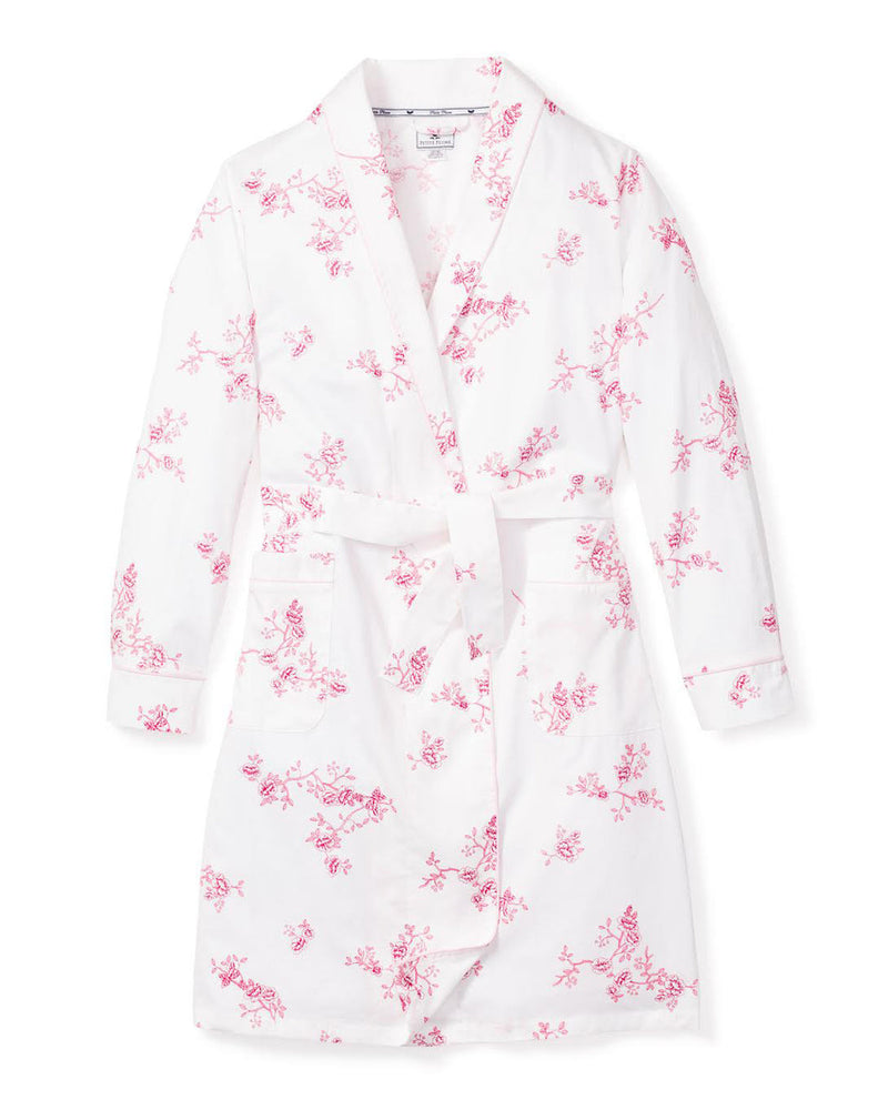 Petite Plume English Rose Floral Twill Robe