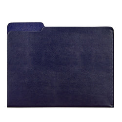 Carlo Leather File Folder - Navy