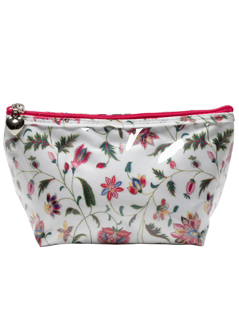 Passion Floral Coated Cosmetic Bag