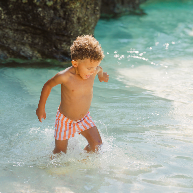 Swizzle Stripe Boardie Swim Trunks