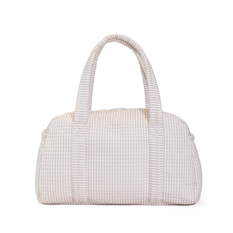 Pimlico Stripe Quilted Duffel - Sand