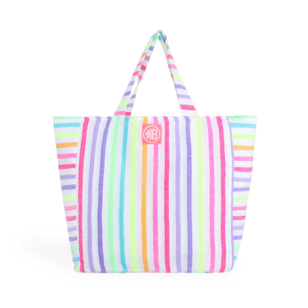 Striped Beach Tote - El Luciano