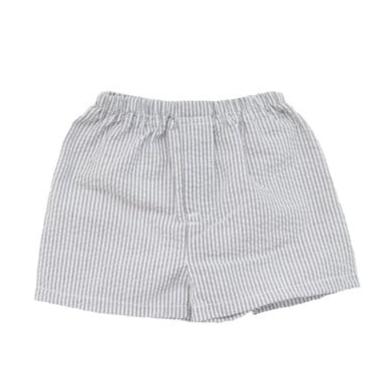 Gray Seersucker Shorts