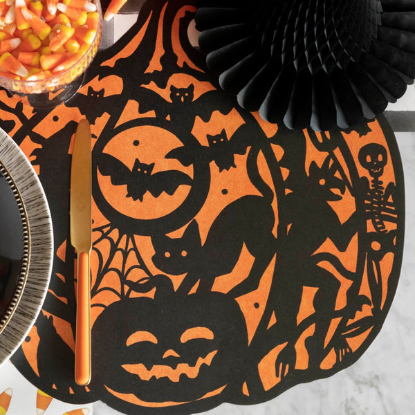 Wicked Jack-o-Lantern Paper Placemats