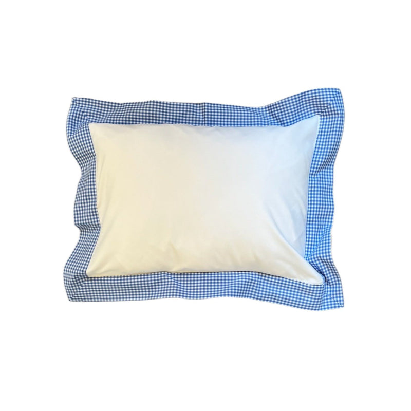 Blue Gingham Boudoir Pillow