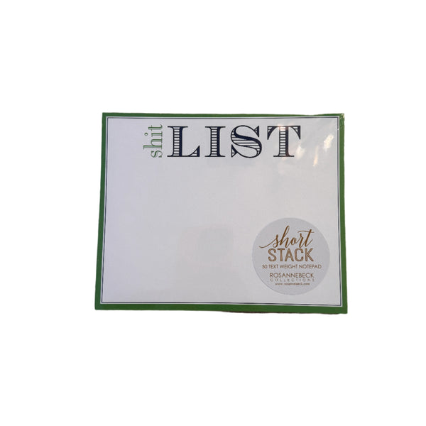 Sh*t List Short Stack Notepad