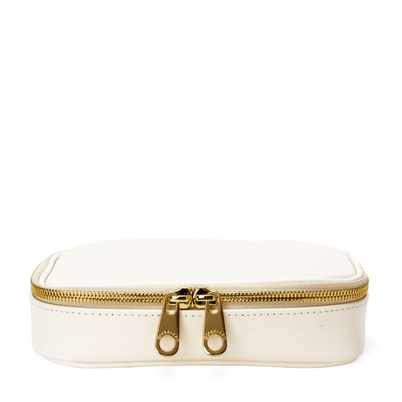 Isabella Jewelry Case - White Smooth