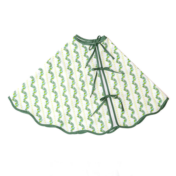 In a Pear Tree Scalloped Tree Skirt