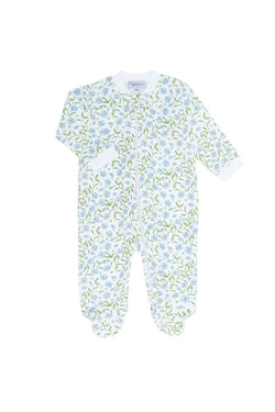 Nellapima Blue Vines Zipper Footie