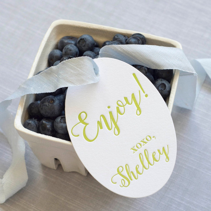 Enjoy Letterpress Gift Tags