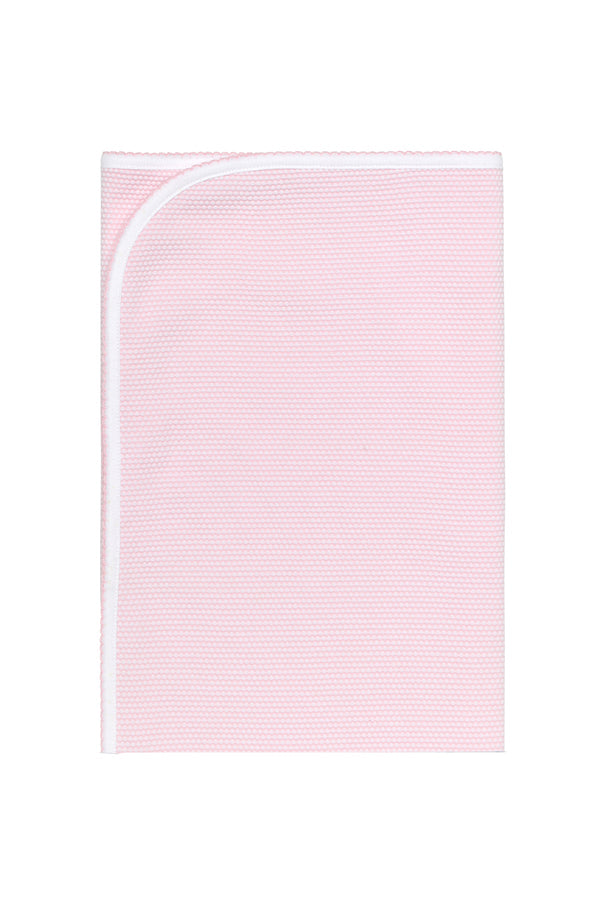 Bubble Knit Baby Blanket - Pink