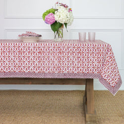 Rose Fleur de Lis Tablecloth