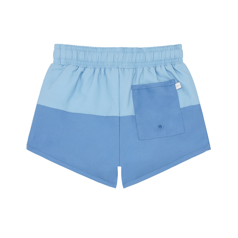 Minnow Bermuda Blue Boardie Swim Trunks