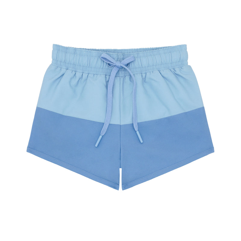 Minnow Bermuda Blue Boardie Swim Trunks