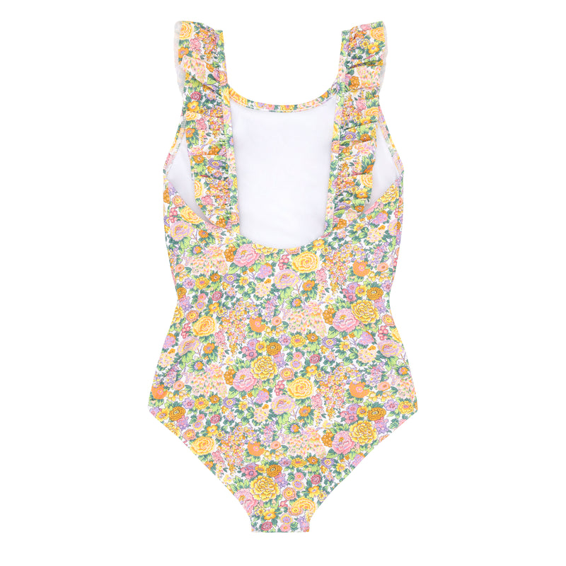 Minnow Liberty of London Elysian Day Ruffle Collar Crossback One Piece Swimsuit