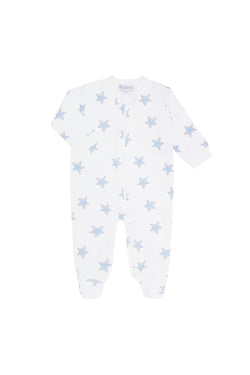 Star Print Zipper Footie