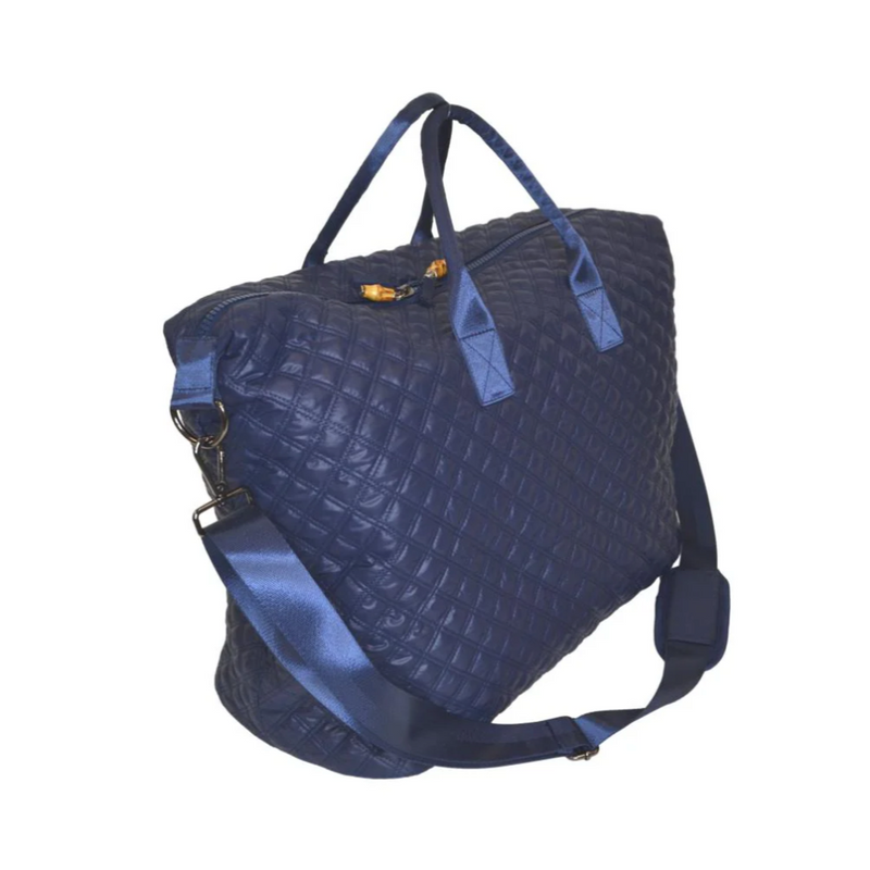 Overpacker Quilted Duffel - Navy