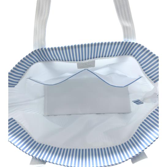 Pimlico Stripe Jumbo Tote - Chambray