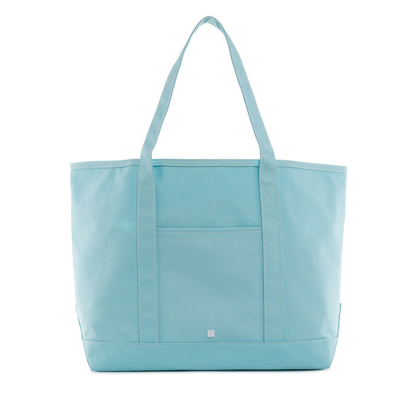 Coated Maxi Tote - Lake Blue