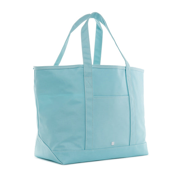 Coated Maxi Tote - Lake Blue