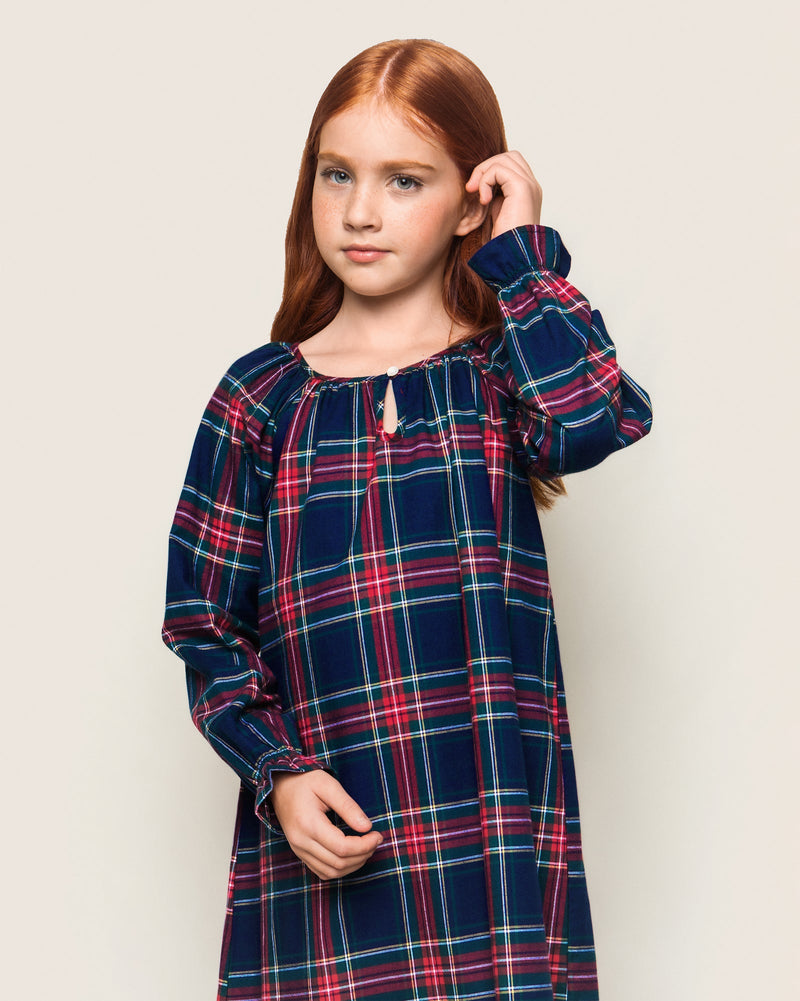 Petite Plume Girl's Windsor Tartan Nightgown