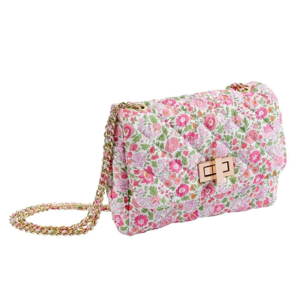 PERSONALISED KIDS SHOULDER PURSE WITH LIBERTY PRINT STRAP