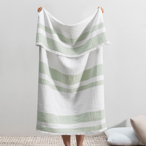 San Marino Throw Blanket - Sage