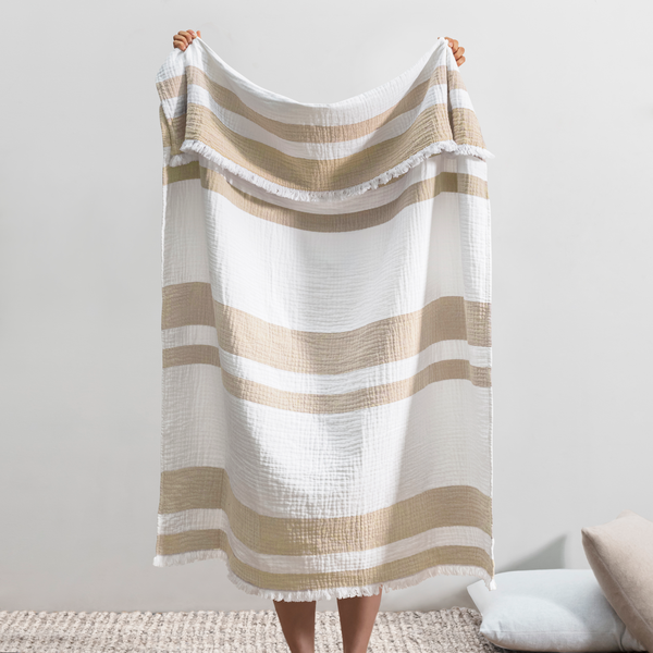 San Marino Throw Blanket - Sandstone