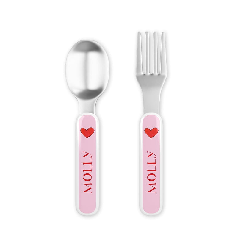 Happy Hearts Tabletop Collection - Fork & Spoon Set