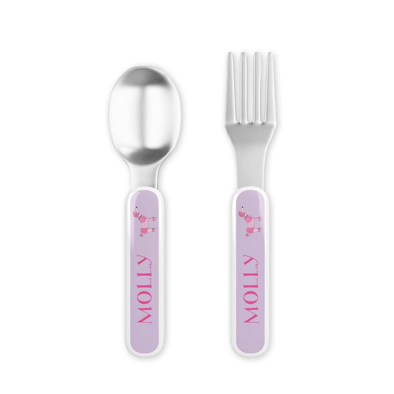 Poodles in Paris Tabletop Collection - Fork & Spoon Set