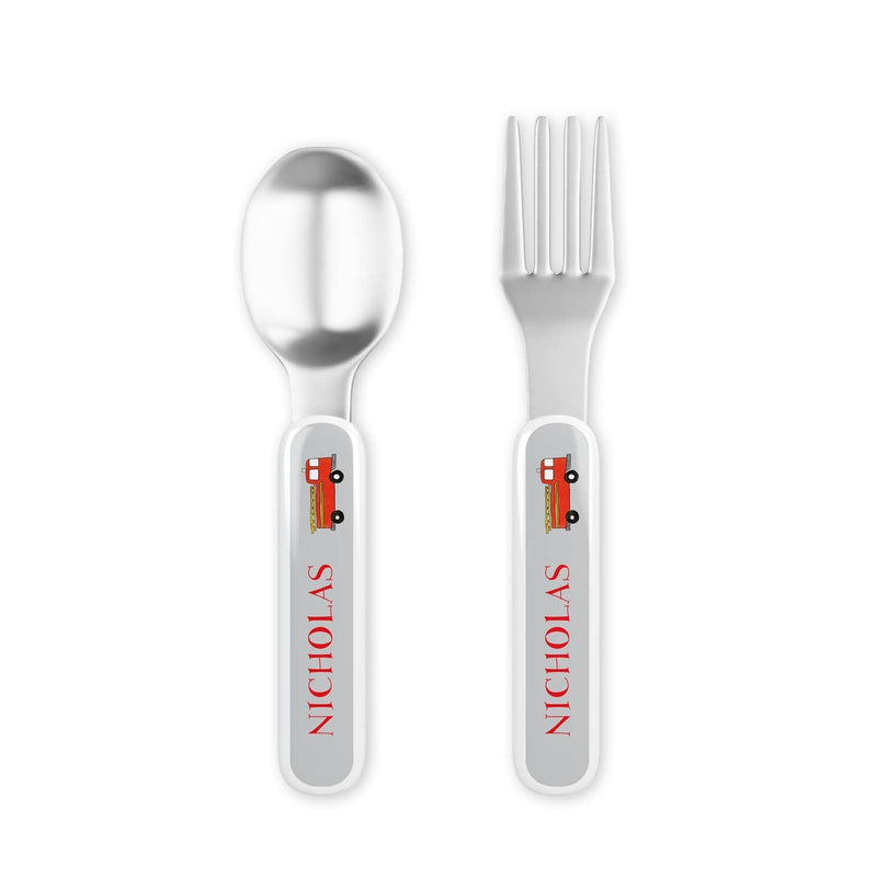 Firetruck Tabletop Collection - Fork & Spoon Set