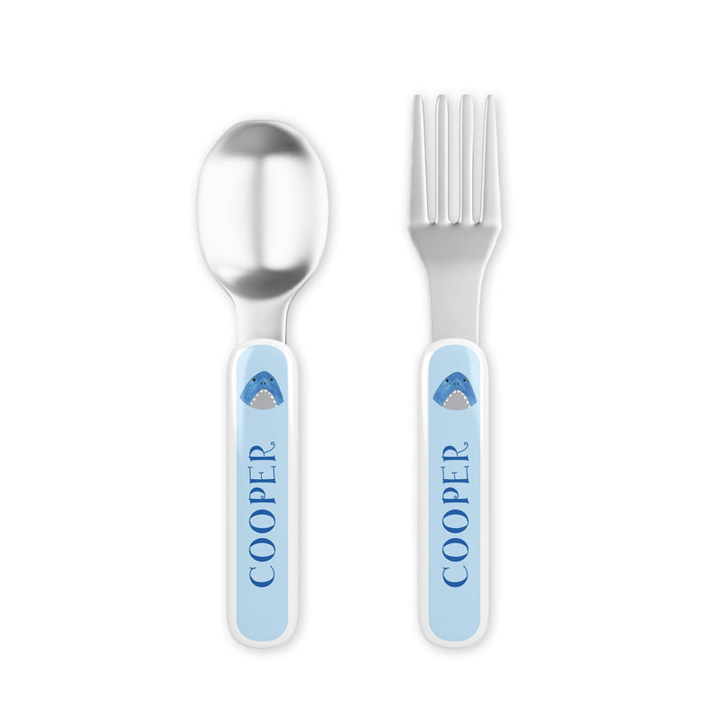 Sharks & Minnows Tabletop Collection - Fork & Spoon Set 
