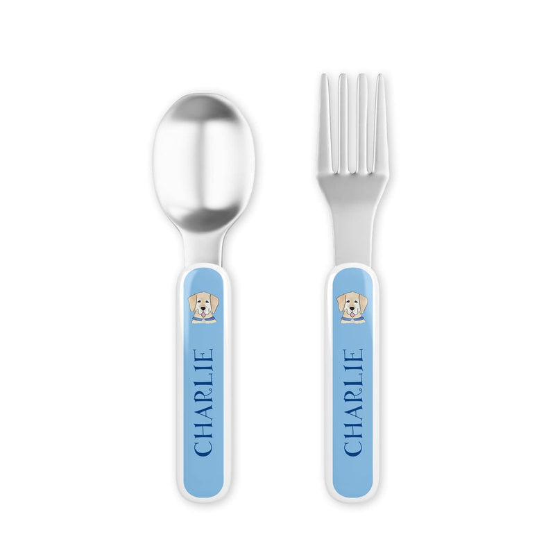 Happy Tails Dog Tabletop Collection - Fork & Spoon Set