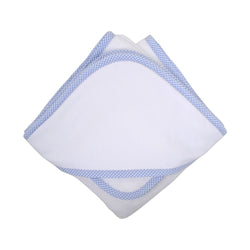 Light Blue Gingham Hooded Towel 3 Marthas