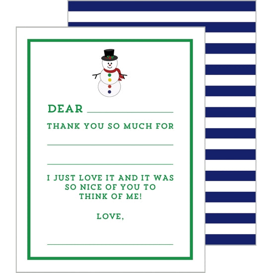 printable christmas thank you card