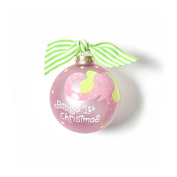 First Christmas Pink Elephant Ornament