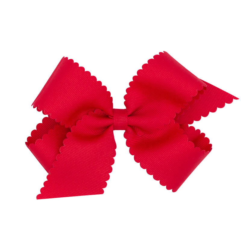 Pastry 2 Ribbon Hair Bow, Houndstooth/Maroon