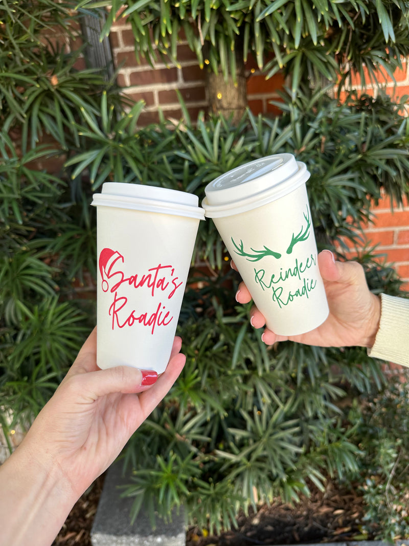 Santa's Roadie Grab & Go Coffee Cups