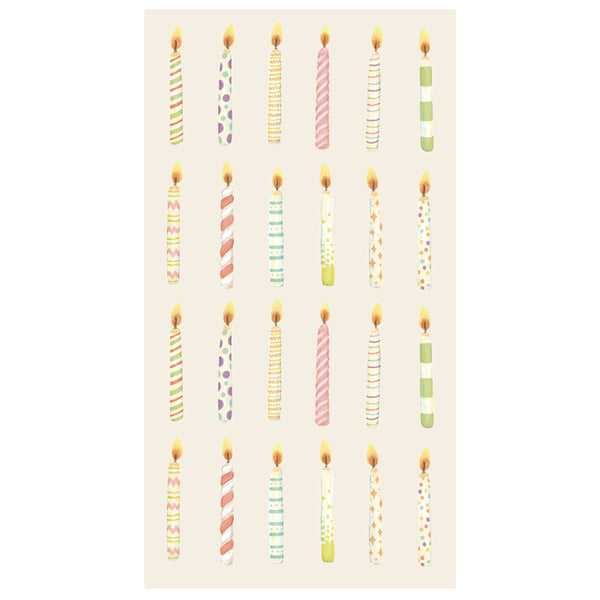 Hester & Cook Birthday Candles Paper Guest Towels