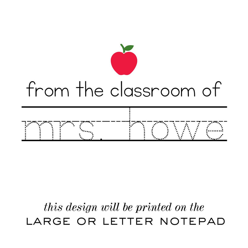 Mrs. Howe Teacher Partner Pair Notepads