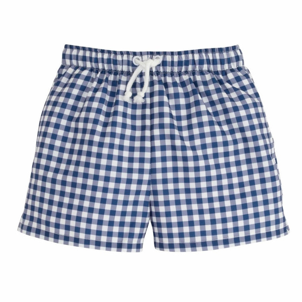 Navy Gingham Sanibel Board Shorts – The Monogrammed Home