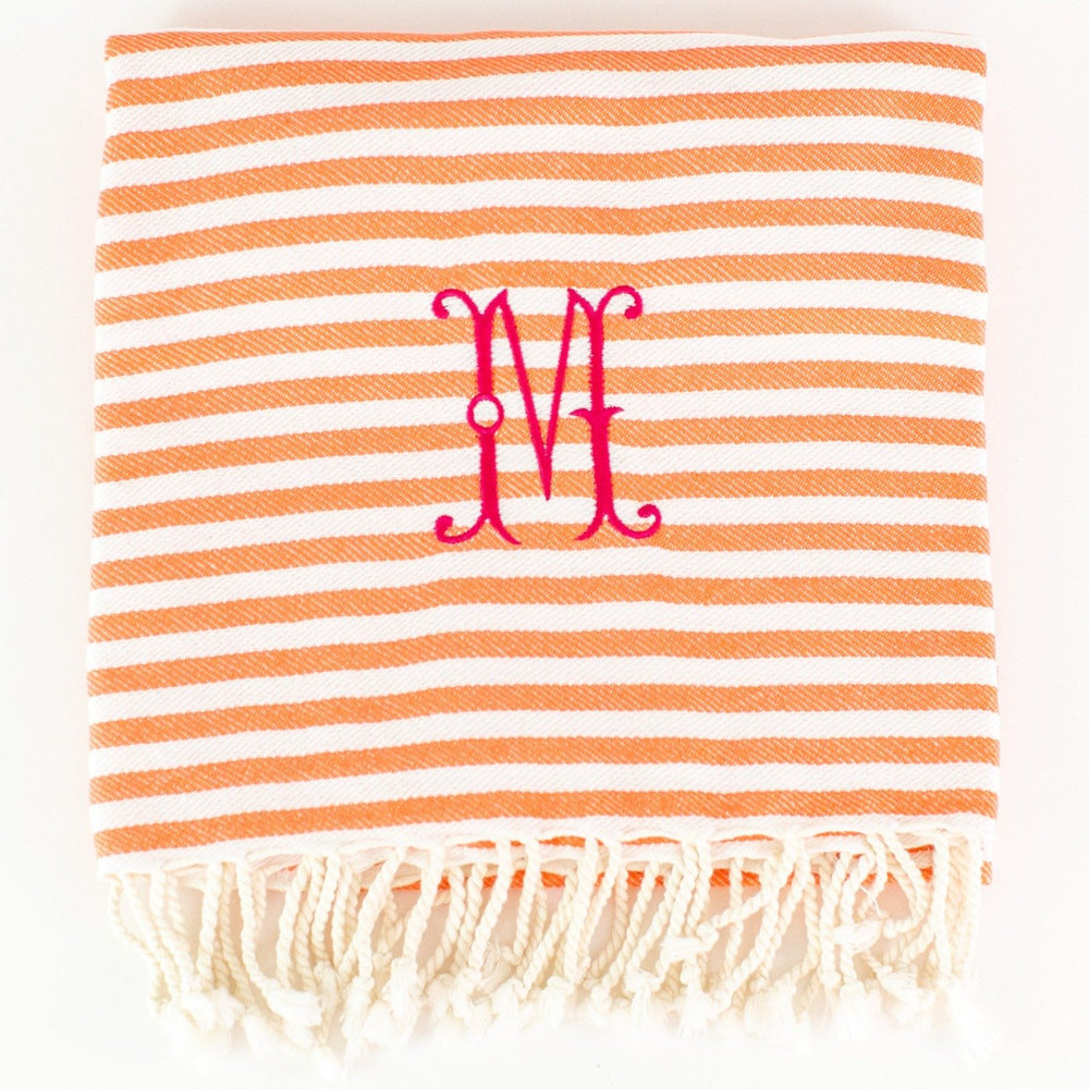 Striped Turkish Beach Towel The Monogrammed Home