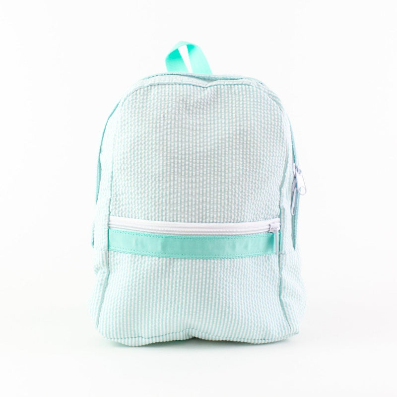 Monogrammed Mint Backpack