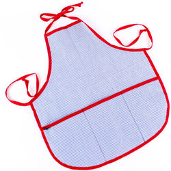 Seersucker Apron & Art Smock - Personalize - Navy