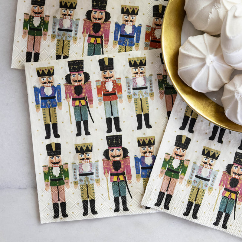 Nutcracker Paper Cocktail Napkins Hester Cook