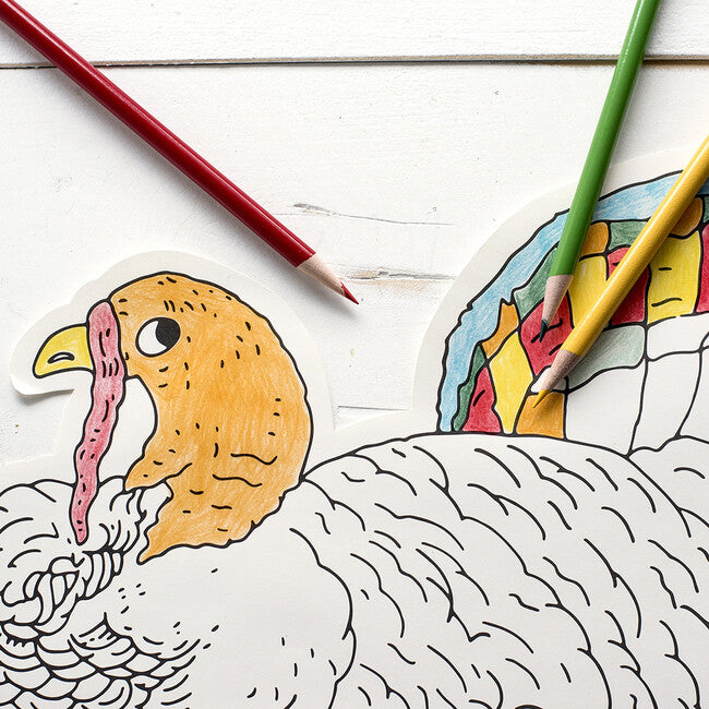 Turkey Coloring Paper Placemats Hester Cook